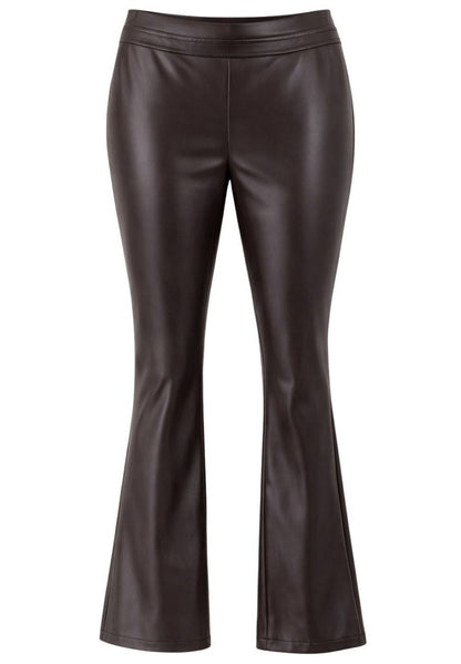 Tuzzi Dark Chocolate Faux Leather Trousers