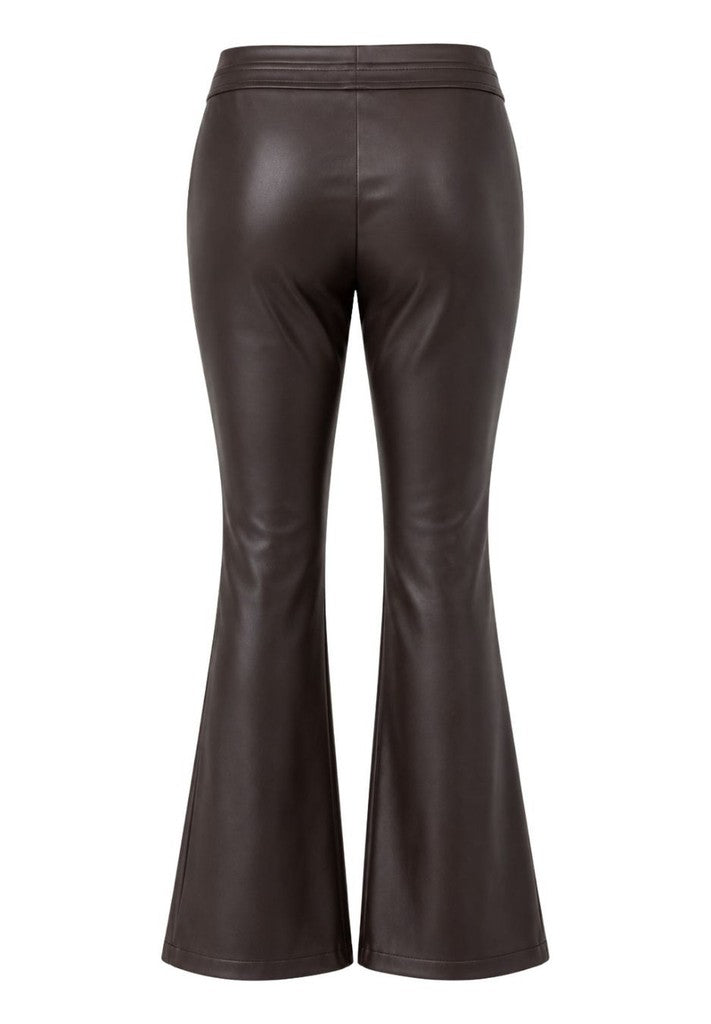 Tuzzi Dark Chocolate Faux Leather Trousers
