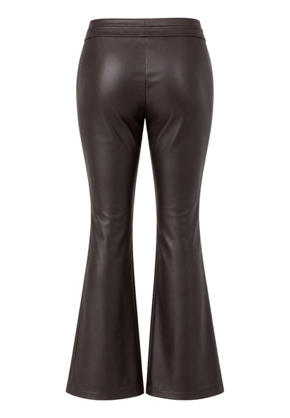Tuzzi Dark Chocolate Faux Leather Trousers