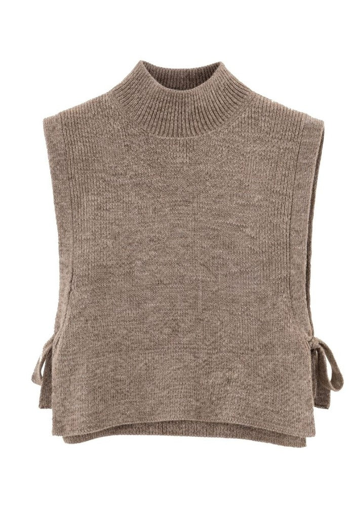 Tuzzi Taupe Sleeveless Knit