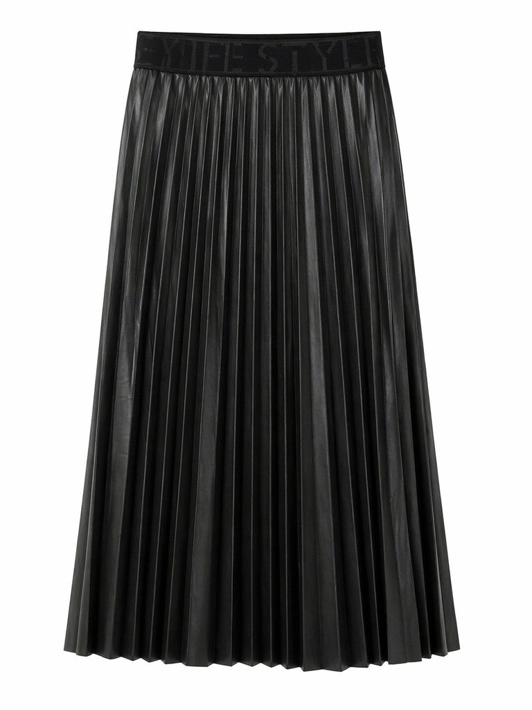 Tuzzi Black Pleated Skirt