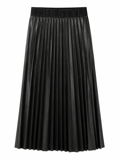 Tuzzi Black Pleated Skirt