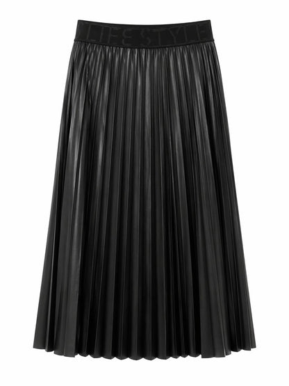 Tuzzi Black Pleated Skirt