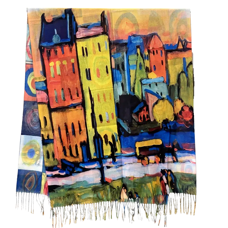Reversible Kandinsky Art Print Pashmina