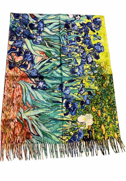 Double-sided Irises Scarf