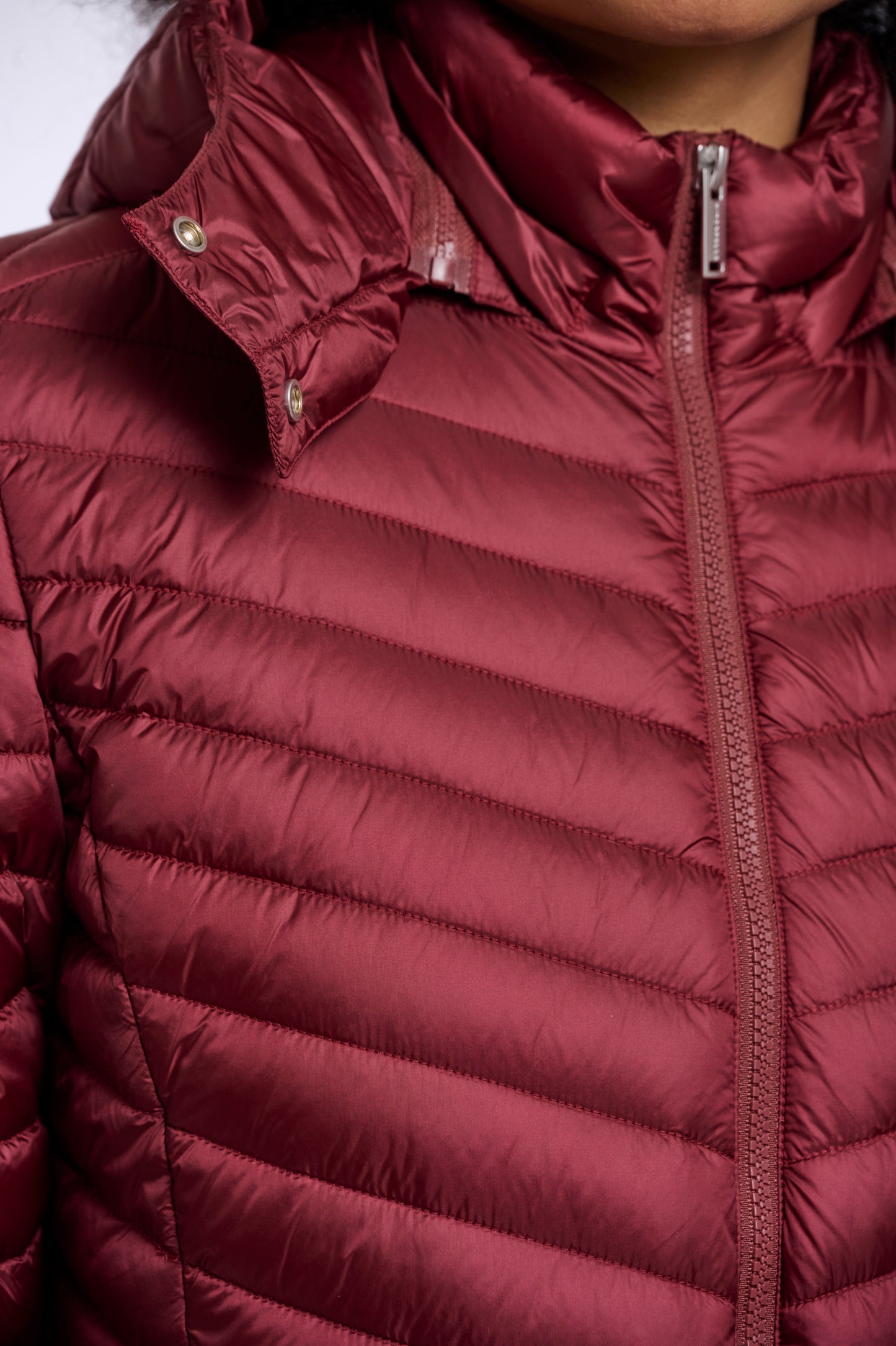 Burgundy Puffer Jacket