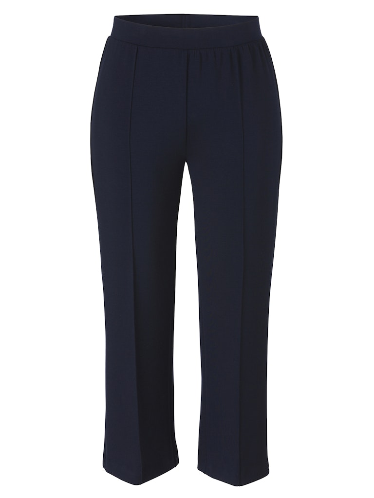 Navy Wide Leg Trousers