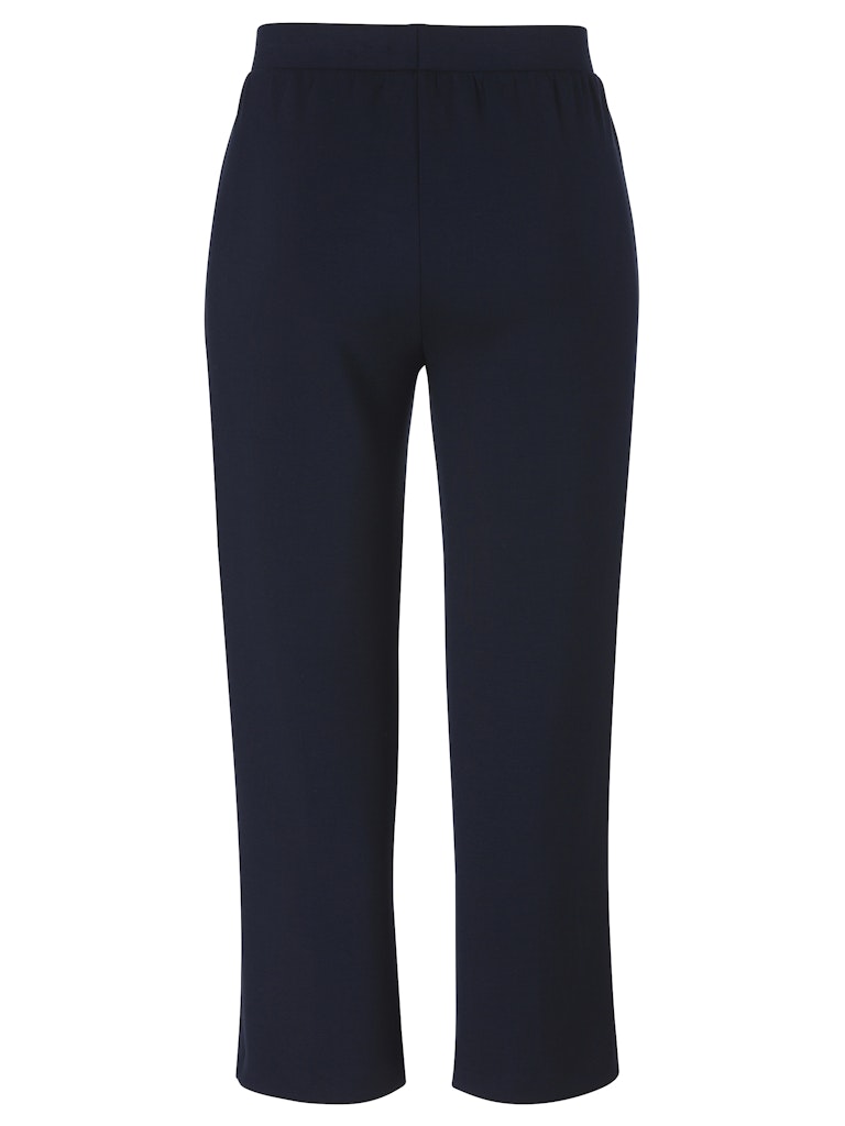 Navy Wide Leg Trousers