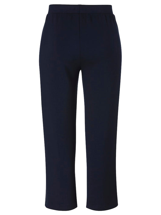 Navy Wide Leg Trousers