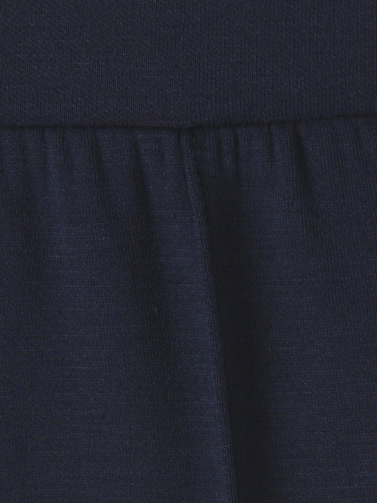 Navy Wide Leg Trousers