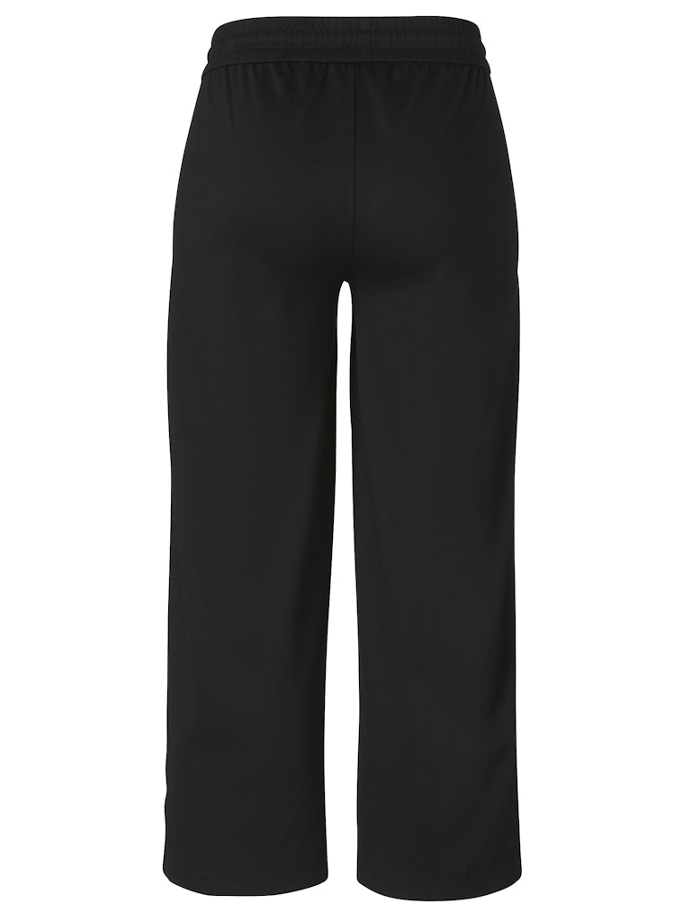 Black Jog Pants with Side Stripe