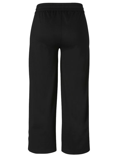 Black Jog Pants with Side Stripe