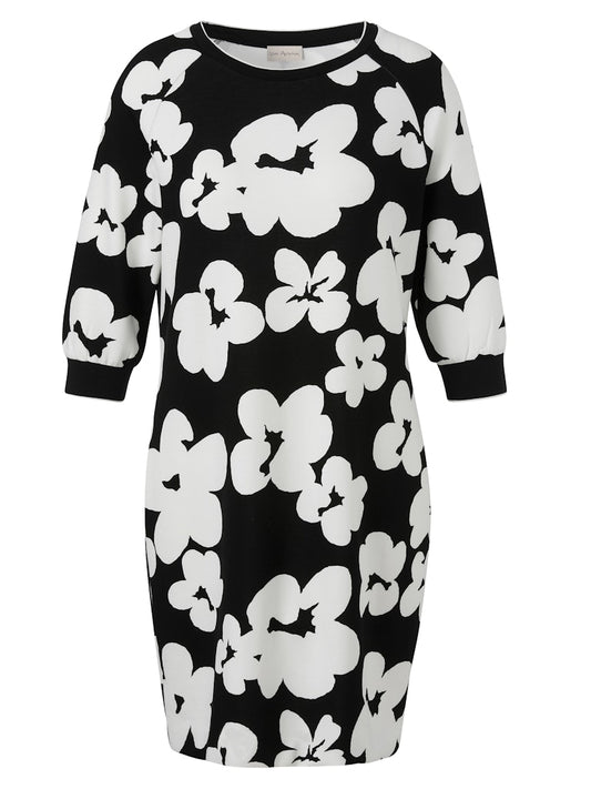 Black and White Floral Dress