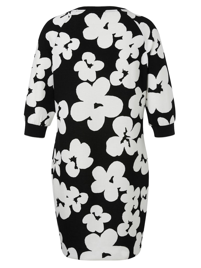 Black and White Floral Dress