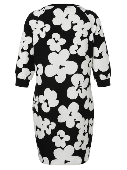 Black and White Floral Dress