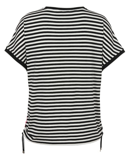 Pink and Red Graphic Print Top