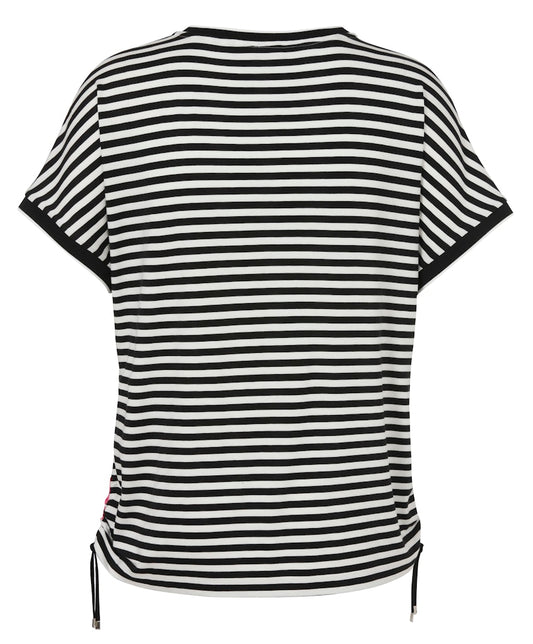 Pink and Red Graphic Print Top