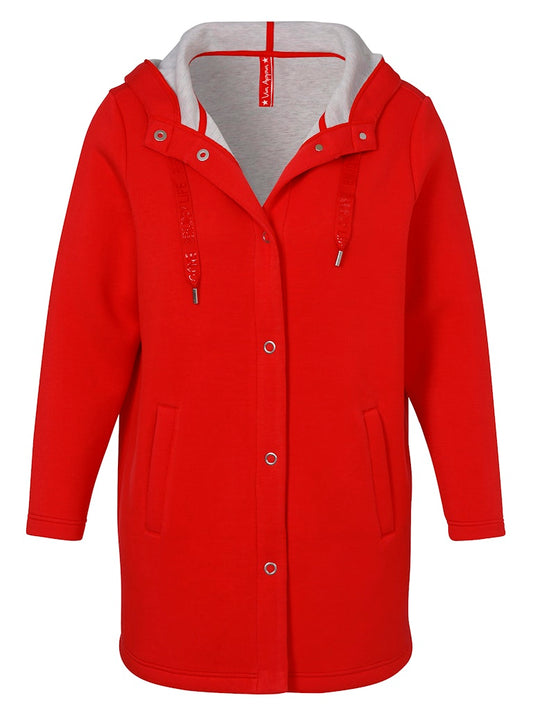 Red Casual Coat