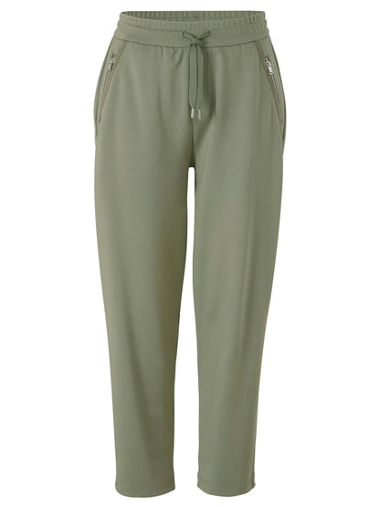 Olive Green Casual Trousers