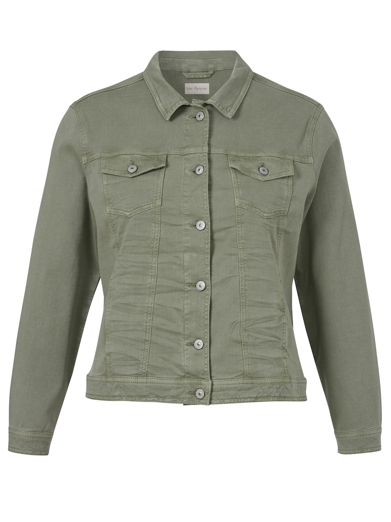 Olive Green Denim Jacket