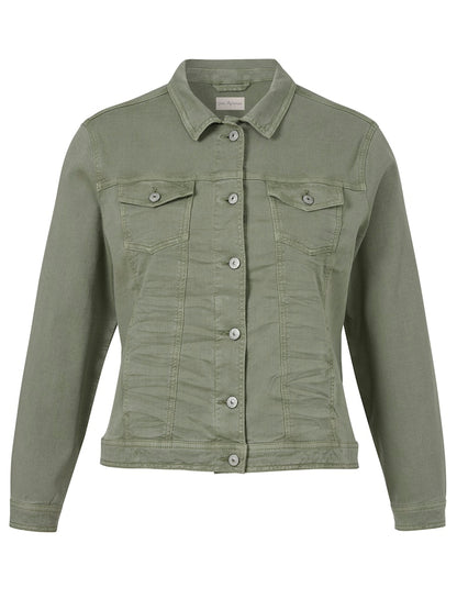 Olive Green Denim Jacket