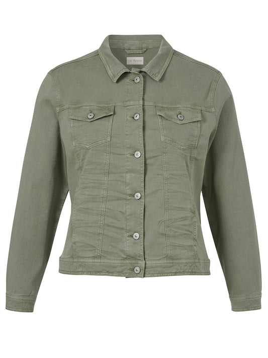 Olive Green Denim Jacket