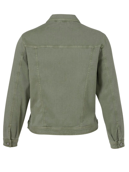 Olive Green Denim Jacket