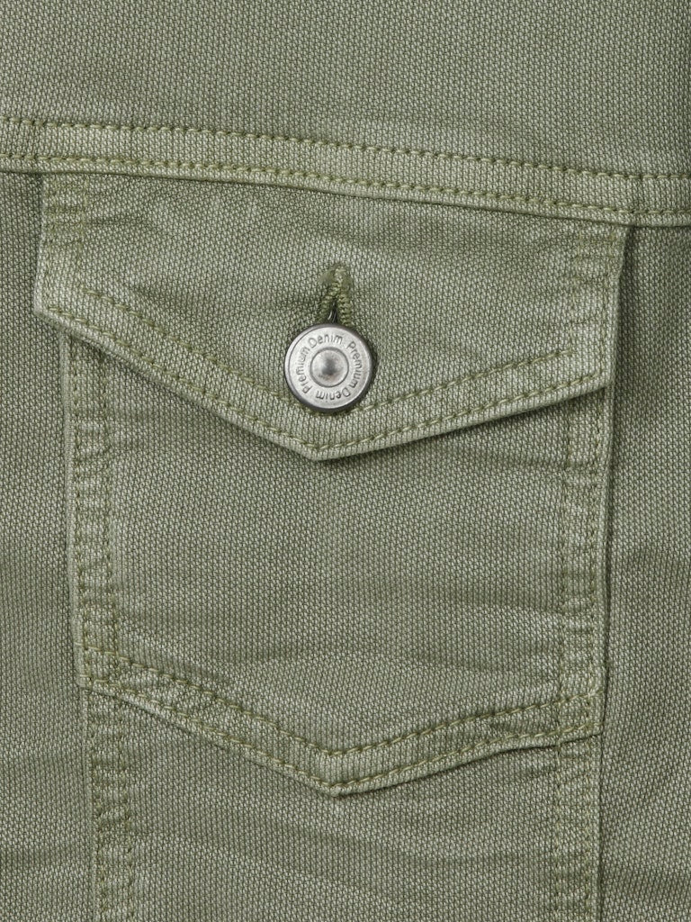 Olive Green Denim Jacket