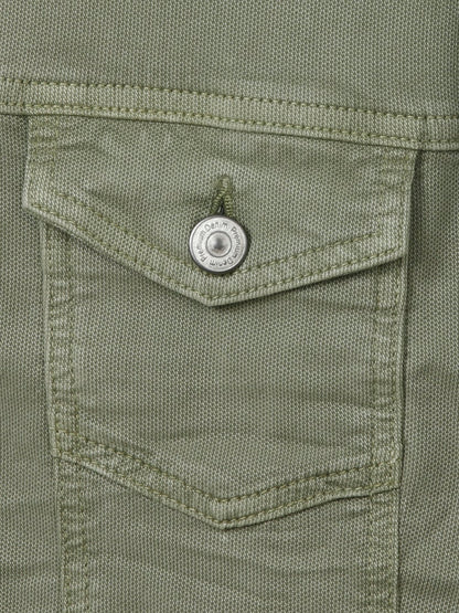 Olive Green Denim Jacket