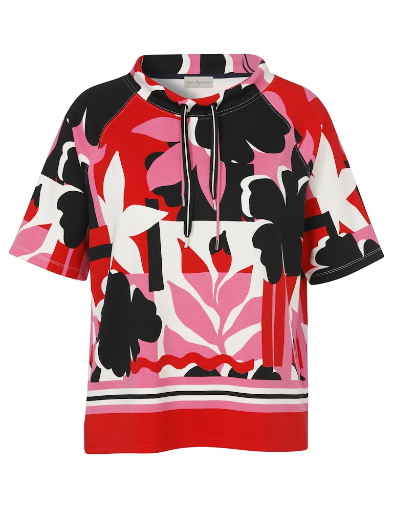 Pink and Red Floral Sweatshirt