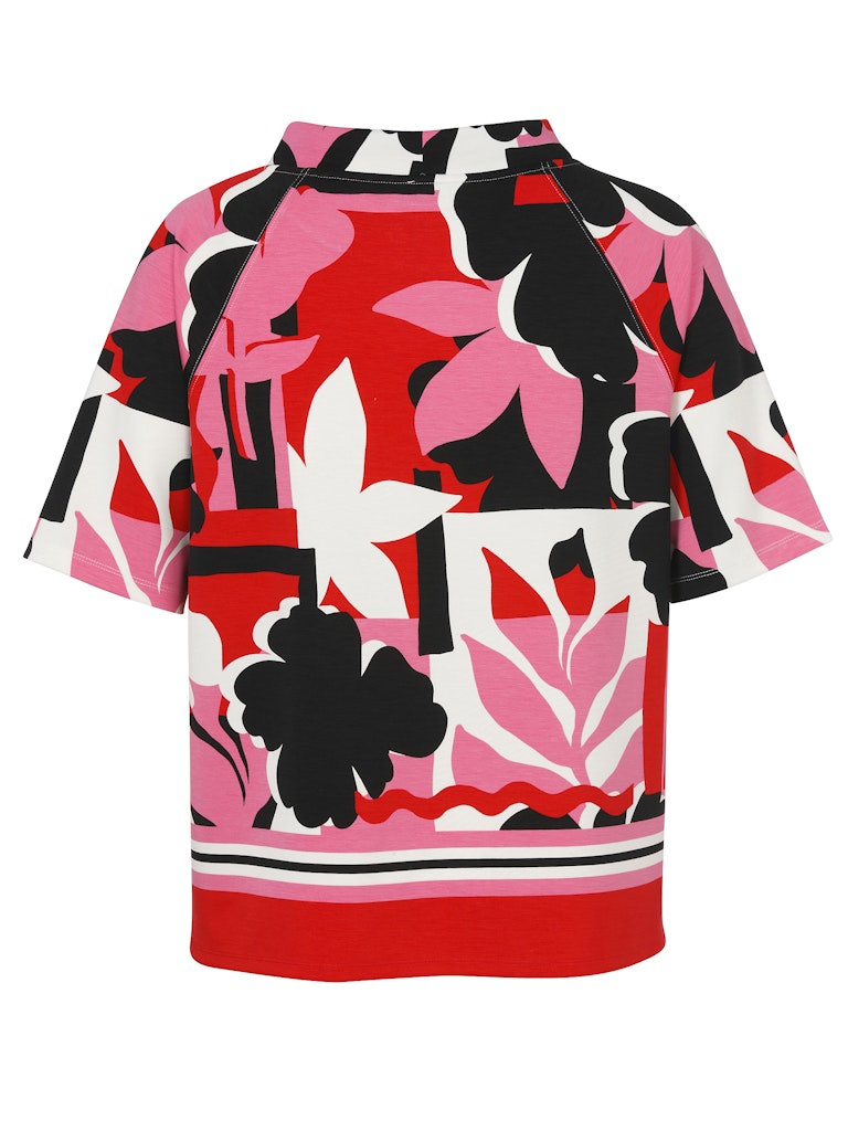 Pink and Red Floral Sweatshirt