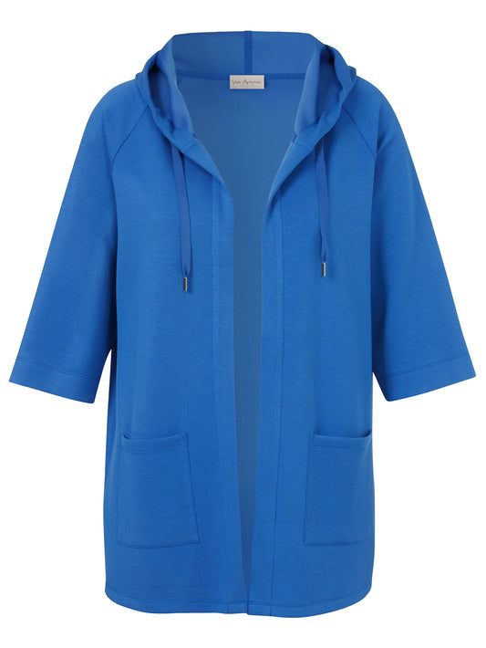 Blue Long Casual Jacket
