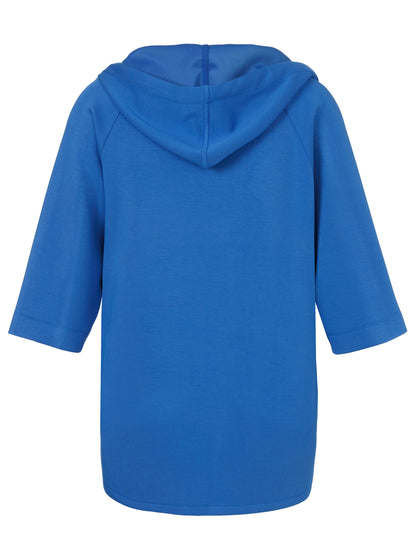 Blue Long Casual Jacket