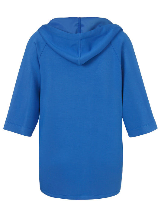 Blue Long Casual Jacket