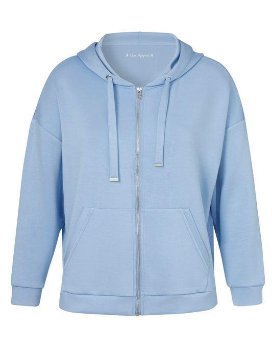 Blue Hooded Sweatshirt