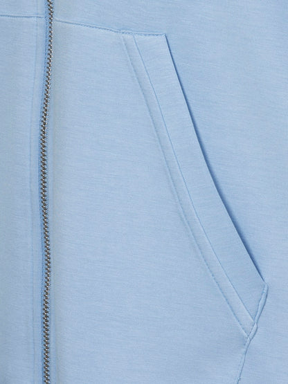 Blue Hooded Sweatshirt