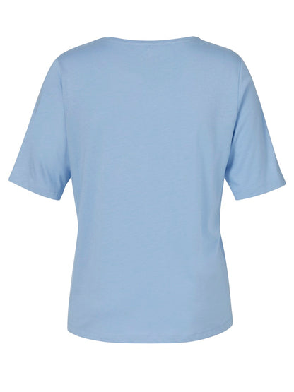 Blue Floral Chic T-shirt