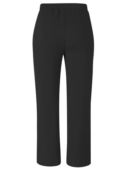 Navy Wide Leg Trousers