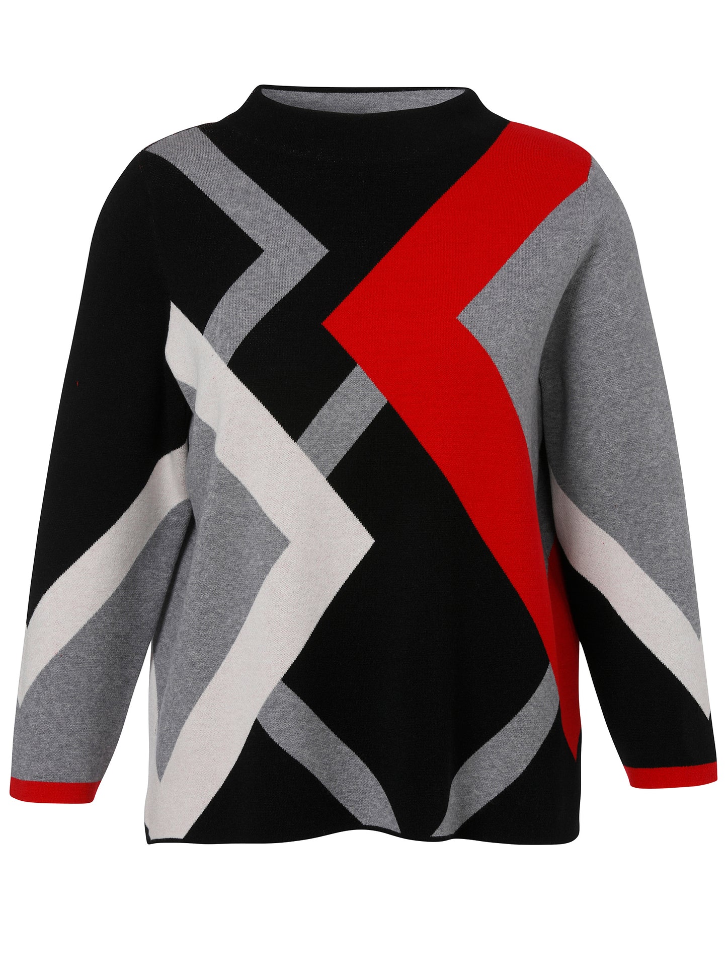 Abstract Print Sweater