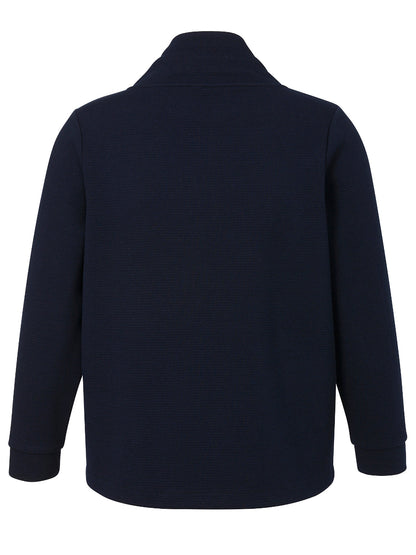 Navy Stand Collar Jacket