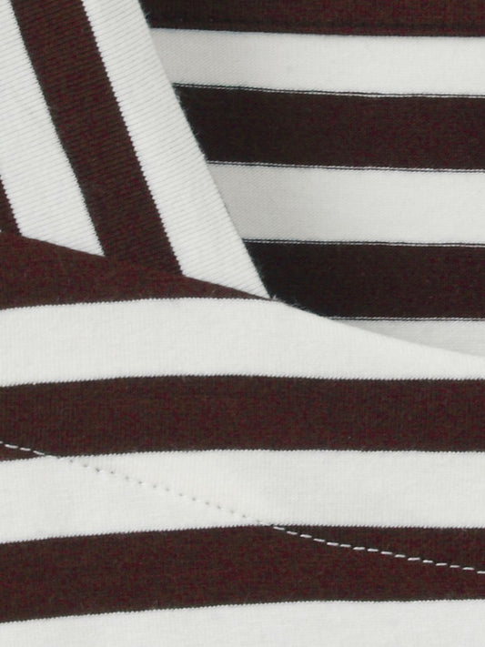 Via Appia Mocha Striped Top