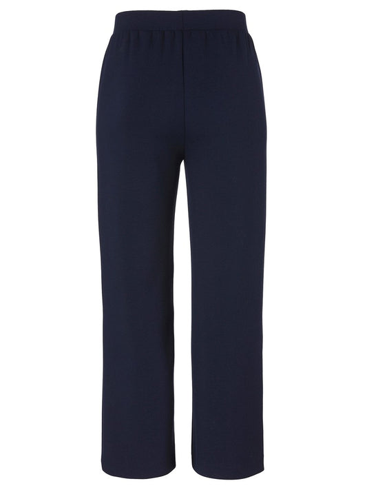 Via Appia Navy Casual Trouser