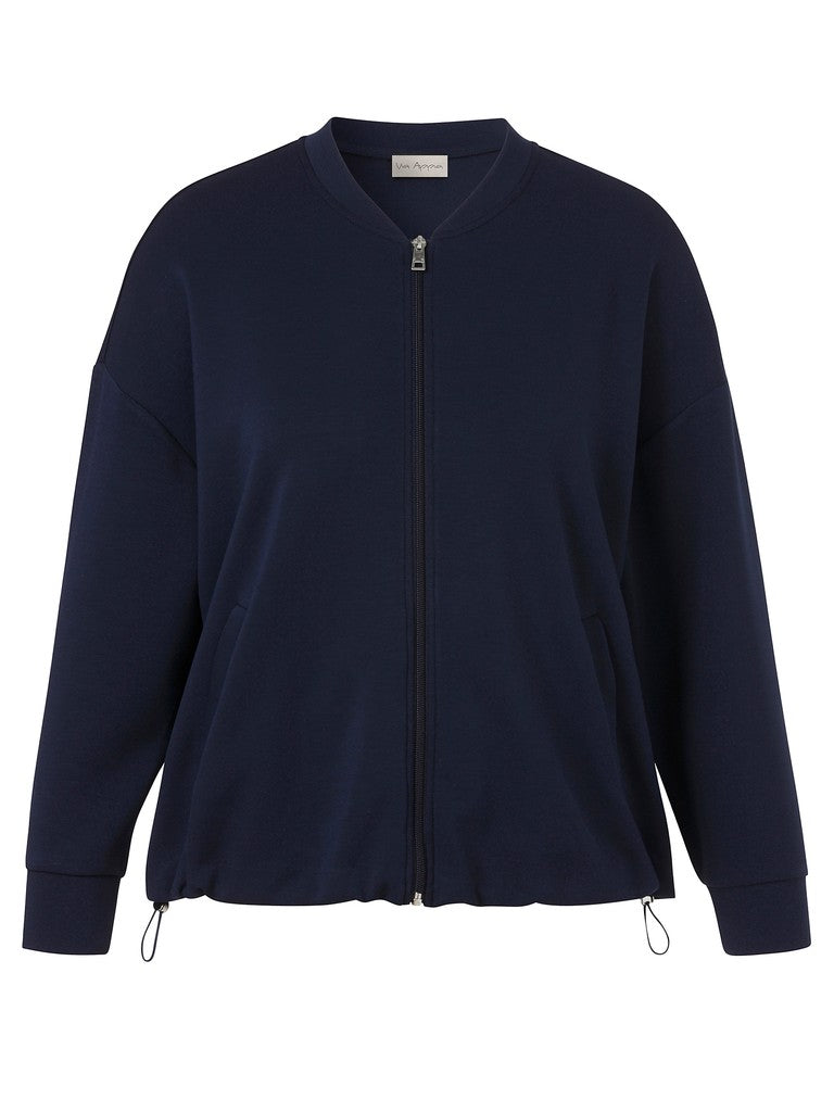 Via Appia Navy Zipped Jacket