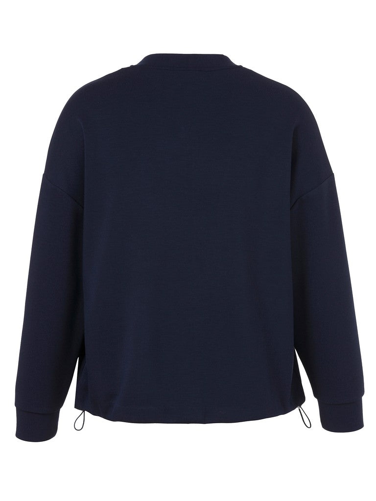 Via Appia Navy Zipped Jacket