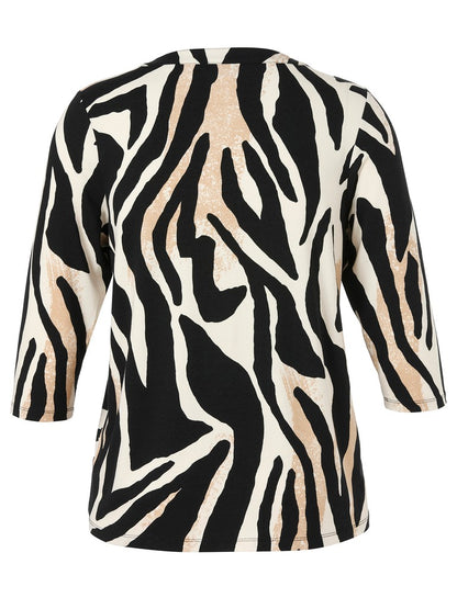 Via Appia Zebra Stripe Top