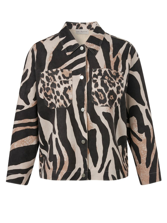 Via Appia Animal Print Jacket