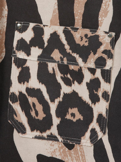 Via Appia Animal Print Jacket