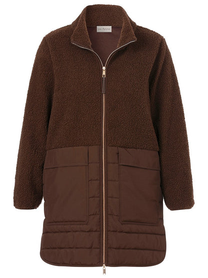Via Appia Mocha Sherpa Jacket