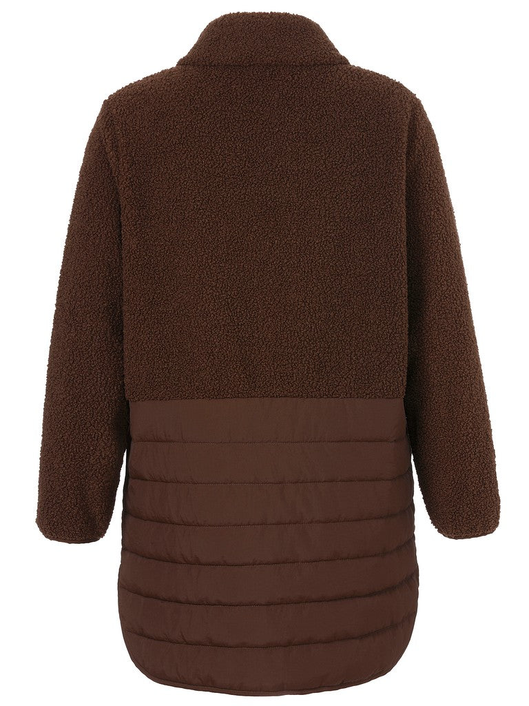 Via Appia Mocha Sherpa Jacket