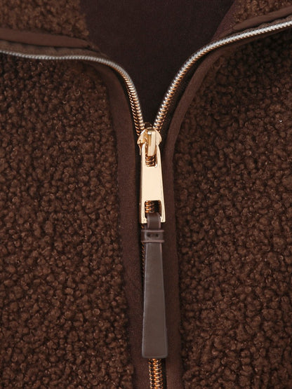 Via Appia Mocha Sherpa Jacket